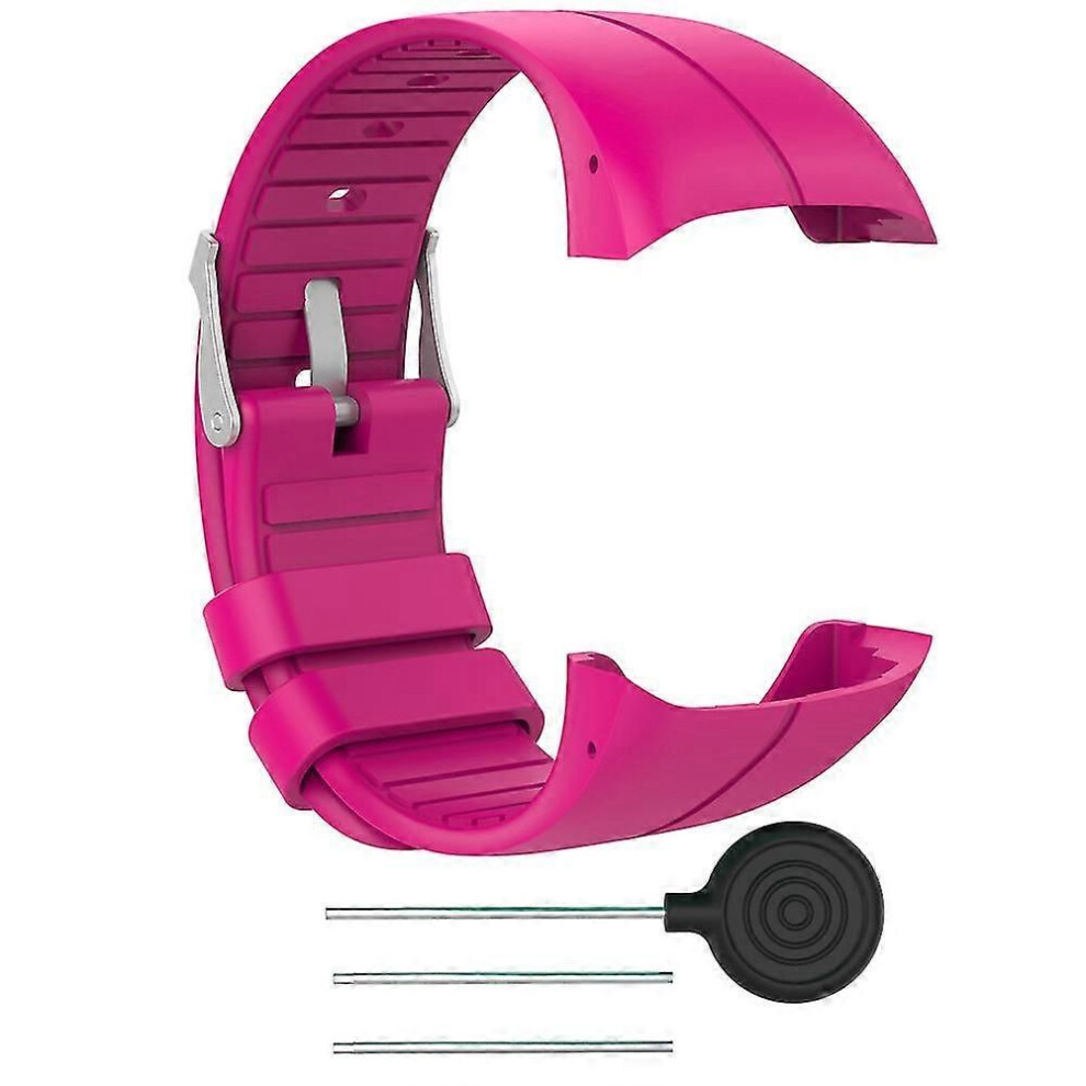 (rose) Bracelet en silicone respirant pour montre connectée M400 M430
