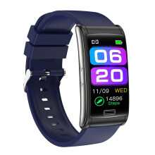 (Blau) Smart Watch EKG + PPG Blutzucker Druck Herzfrequenz Armband für Männer Frauen Übung Fitness