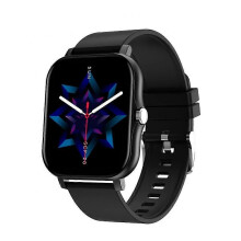 (Schwarzes Silikonband) Smart Watch Fitness Tracker Herzfrequenz Blutdruck Frauen Bluetooth Anrufuhr