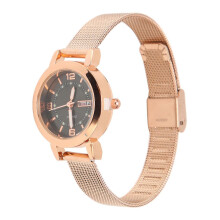 Orologio da donna al quarzo impermeabile, elegante e alla moda, con strass, giorno e data, per ufficio,