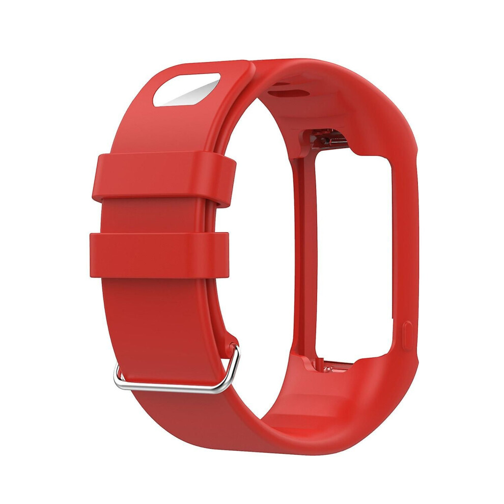 Bracelet sport en silicone souple (rouge) pour montre connectée Polar A360 A370