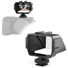 Mirror Flip Screen for Mirrorless Camera with 3 ColdShoe Mounts