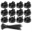 12PCS Magnetic Cable Tie Holders, Flexible Nylon Zip Ties,Button Head 1
