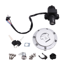 Tampa de combustível para motocicleta, interruptor de ignição, trava de assento com kit de chave para