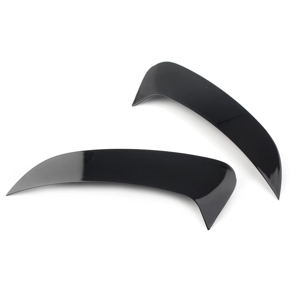 2Pcs Car Rear Bumper Splitter Spoiler Canard Air Vent Trim For Black 4852954526596