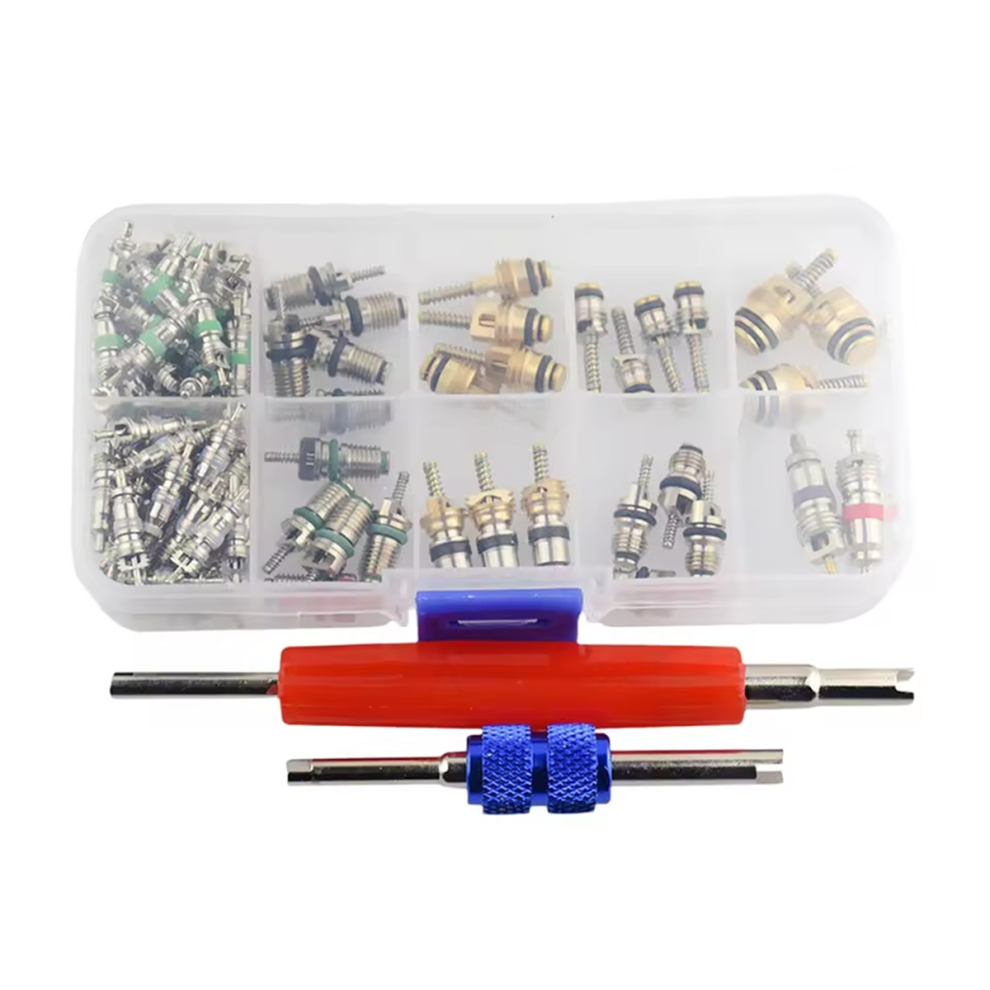 102Pcs Ac Valve Core Assortment Air Conditioning Assortment 4852954530920
