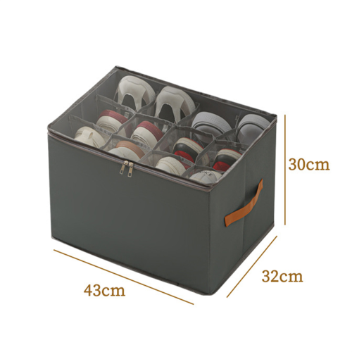 Shoe Organizer for Closet, 2 Pack Shoe Organizer Gray 1