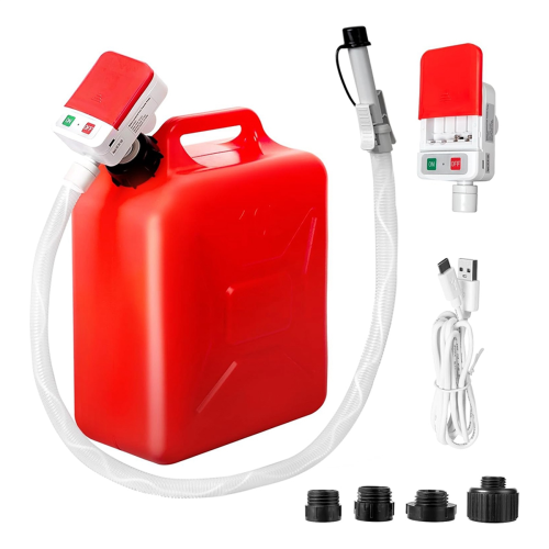Automatic Fuel Transfer Pump with Auto-Stop, 51inch Hose