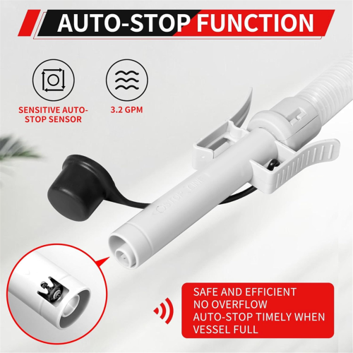 Automatic Fuel Transfer Pump with Auto-Stop, 51inch Hose 1