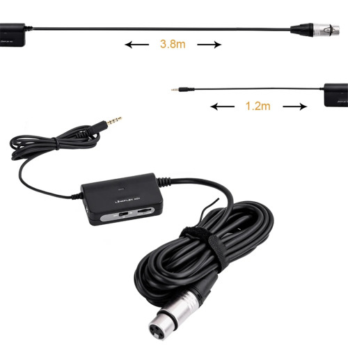 LINKFLEX AD1 Microphone Preamp Amplifier XLR to 3.5mm Audio Adapter 2