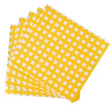 50 unidades de sacos para embalagem de sanduíches 17*17cm forro de cesta de alimentos de papel embalagem de sanduíche papel laminado