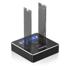 M.2 NVMe SSD Cloner Dock USB 3.2 Gen 2 x 2 20 Gbps EU-stik