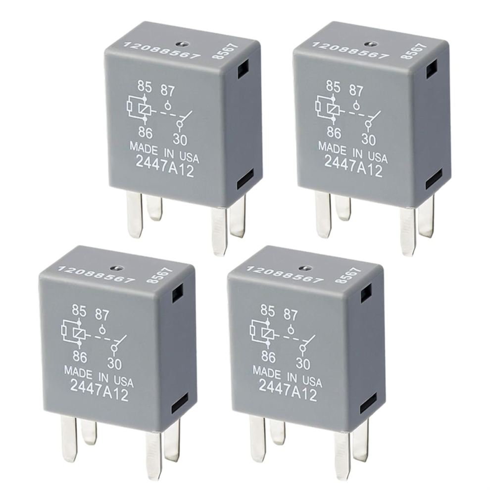 Relé Automotriz 12088567 8567 (4 Piezas) - 12 V Cc, 30 A, 4 Pines-image