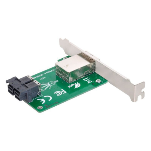 Κάρτα επέκτασης SFF-8644 σε SFF-8643 Κάρτα ανύψωσης Mini SAS HD XIC4383