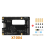 X1004 για 5 PCIe σε M.2 NVMe Dual SSD Adapter Board 4