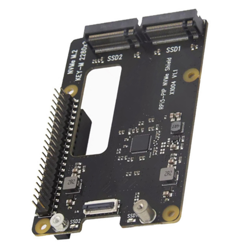 X1004 για 5 PCIe σε M.2 NVMe Dual SSD Adapter Board 1