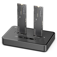 Dual-Bay M.2 NVME SSD klon dockingstation (EU)