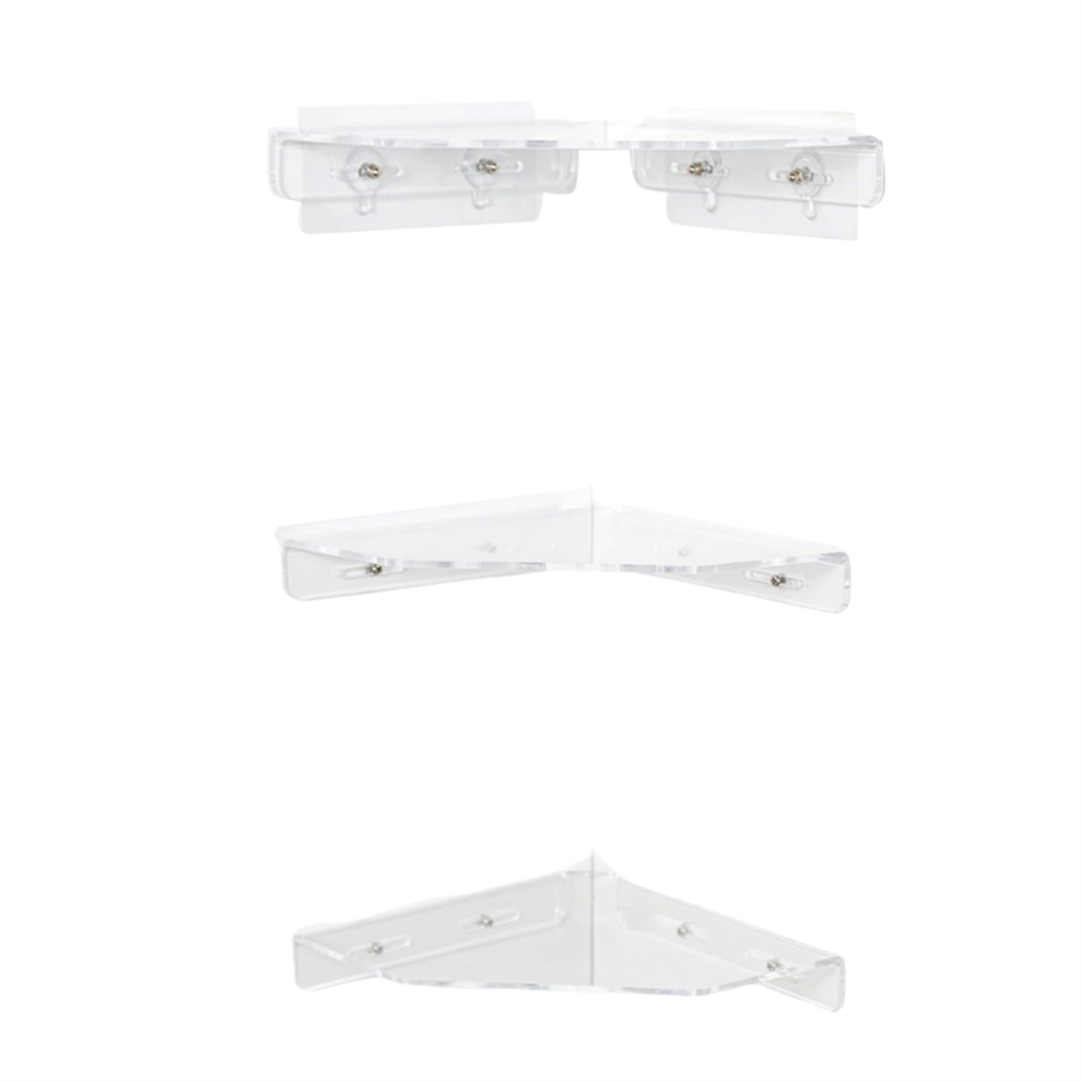 3Pcs Small Triangle Wall Shelf Floating Shelves Bathroom Shelves 4852954563898