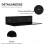 Acrylic Floating Shelf Small Storage Rack Wall-Mounted Black 7