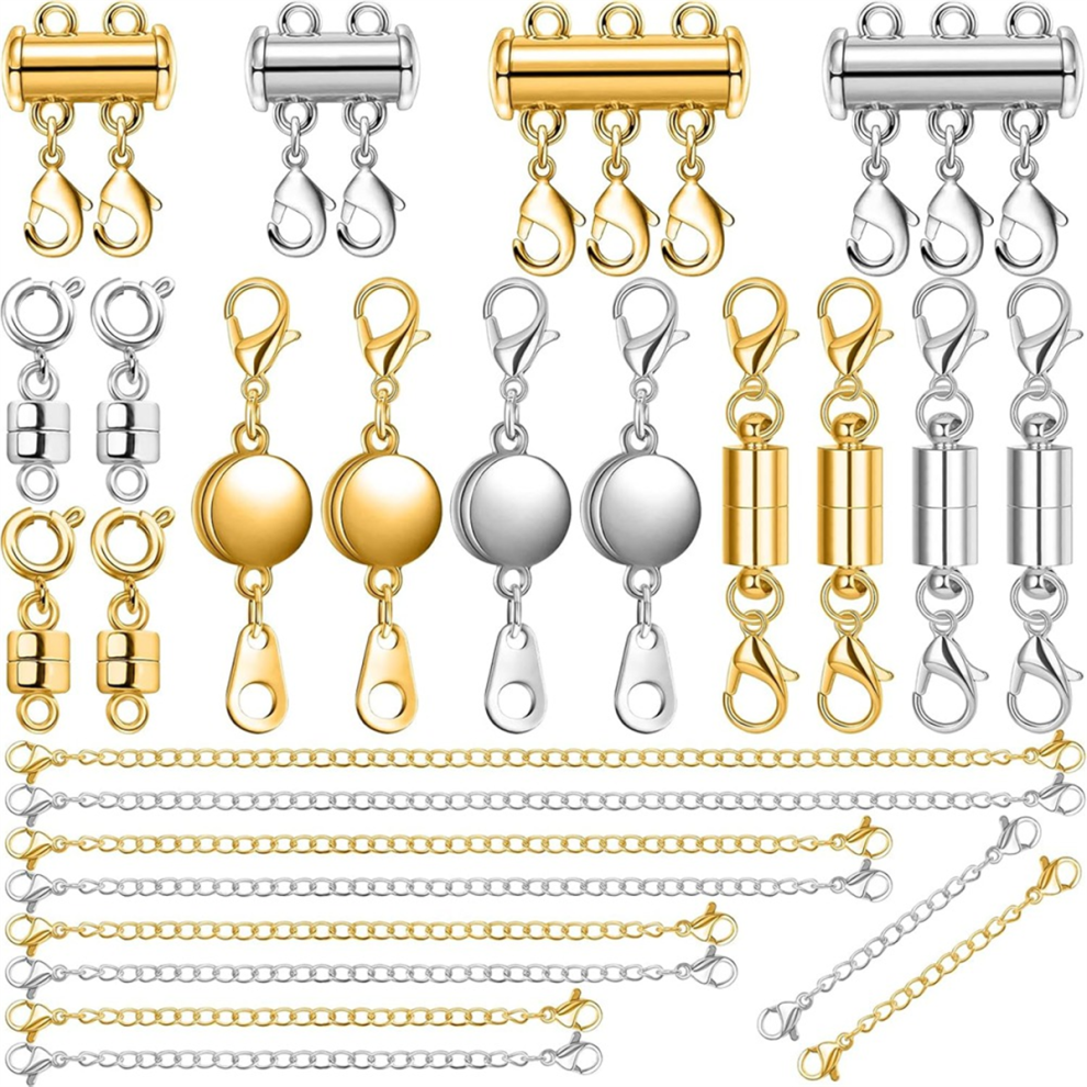26-delige kettingverlenger met magnetische sluiting voor sieraden