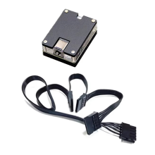 DC12V 5,5x2,5mm naar 12V 5V SATA HDD SSD-voedingskabel harde adapter 3SATA