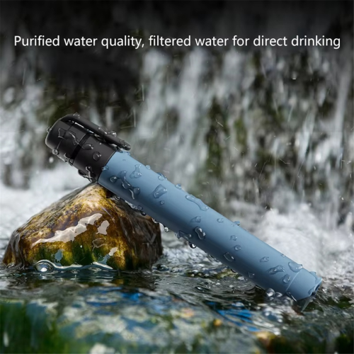 Tragbarer Wasserfilter-Strohhalm, Notfall-Mini-Filtrationssystem 1
