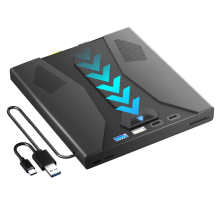 Unidad externa óptica USB 3.0 Tipo-C para CD/DVD para PC o portátil