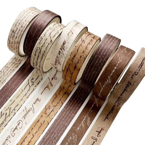Vintage Englisch Text Reise Landschaft Material Collage Washi Tape