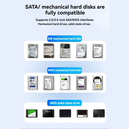 Harddisk monteringsbeslag til 2,5/3,5 tommer SAS/SATA HDD 2