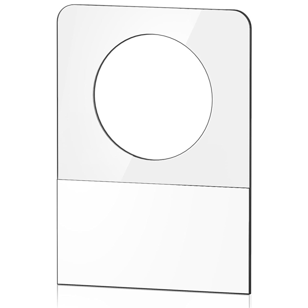 Klare Klebrige HäNgeetiketten, Rundes Loch, Selbstklebende Kunststoff-AufhäNgelaschen-image