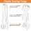 10 PCS Serving Tongs,Clear Kitchen Small Serving Utensils 2