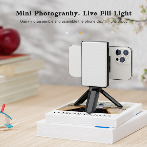 Pocket Clip-on LED Video Light Computer Phone Video Light 2500K-9000K 2
