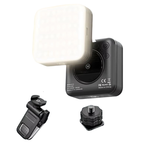 Mini lommeformat RGB fyldlys - bærbart LED-videolys til fotografering,A