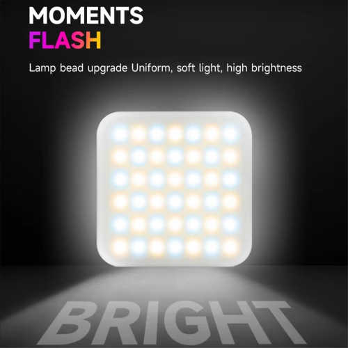 Mini lommeformat RGB fyldlys - bærbart LED-videolys til fotografering,A 2