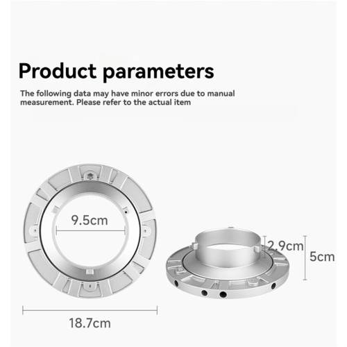 Bowens-mount Softbox Snelringadapter Speedringbevestiging 2