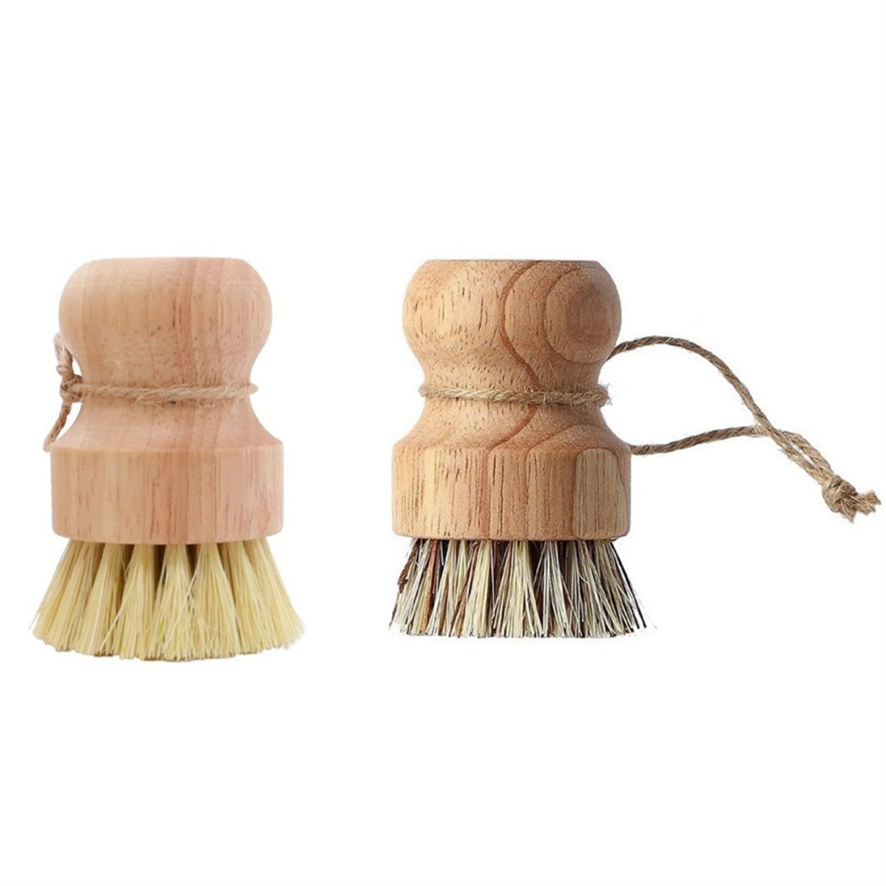 Wooden Pot Scrubber Multi-Purpose Kitchen Wood Wool Cleaning Brush-image-OPC-PHSYN62-NEW