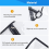 Waterproof Fold Wagon Rain&Sun Cover - Windproof UV- Canopy 5