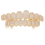 10/10 Καλύμματα δοντιών Iced Out Stone Teeth Χρυσά 1