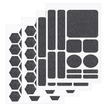 Kit com 4 adesivos de fita antiderrapante para celular, em diferentes formatos de tiras de aderência