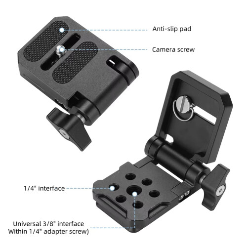 Folding Camera L Bracket Plate Monopod Stabilizer Accessories 2