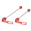 Levier d'attache rapide en alliage d'aluminium rouge pour VTT 1