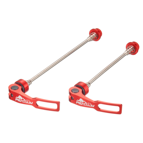 Levier d'attache rapide en alliage d'aluminium rouge pour VTT