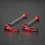Levier d'attache rapide en alliage d'aluminium rouge pour VTT 3
