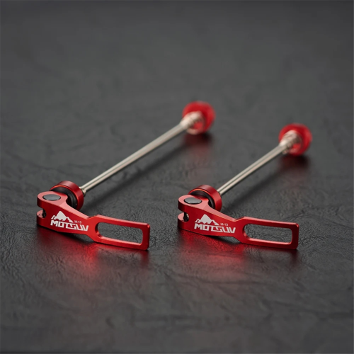 Levier d'attache rapide en alliage d'aluminium rouge pour VTT 2
