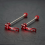 Snelspannerset van aluminiumlegering voor fiets, rood 4