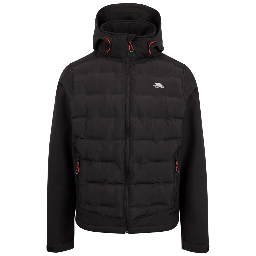 Trespass (Xl, ) Softshell Jacket With Hood Alwero Men's Black