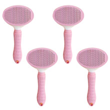 Pente para Gatos - Remove Pelos Soltos, Escova, Suprimentos para Gatos, Rosa