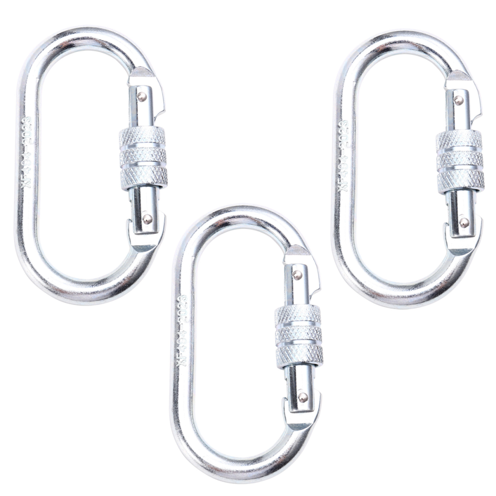 3 Stuks/Set O-Vormige 25KN Gelegeerde Stalen Veiligheidsgesp, Professioneel Rock-image