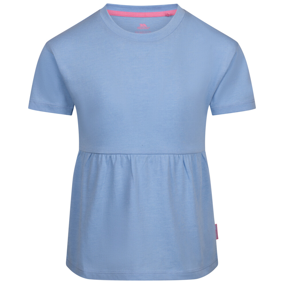 (3 years to 4 years, Cornflower) Trespass Girls Round Neck Top - Maru