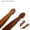 Σετ τυμπάνων Μπαγκέτες τυμπάνου Mahogany 5A Jazz Drum Σφυριά τυμπάνων 3